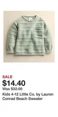Kohl's Kids 4-12 Little Co. by Lauren Conrad Beach Sweater offer