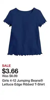 Kohl's Girls 4-12 Jumping Beans Lettuce Edge Ribbed T-Shirt offer