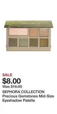 Kohl's SEPHORA COLLECTION Precious Gemstones Mid-Size Eyeshadow Palette offer