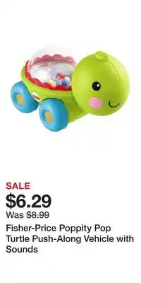 Kohl's Fisher-Price Poppity Pop Turtle Push-Along Vehicle with Sounds offer