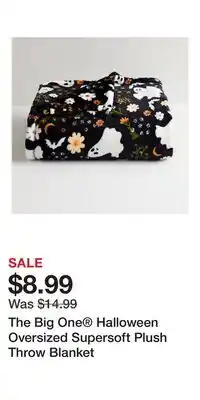 Kohl's The Big One Halloween Oversized Supersoft Plush Throw Blanket offer