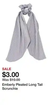 Kohl's Emberly Pleated Long Tail Scrunchie offer