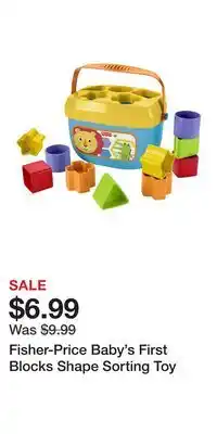 Kohl's Fisher-Price Baby's First Blocks Shape Sorting Toy offer