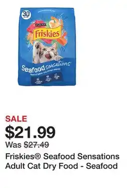 Petsmart Friskies Seafood Sensations Adult Cat Dry Food - Seafood offer