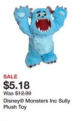 Petsmart Disney Monsters Inc Sully Plush Toy offer