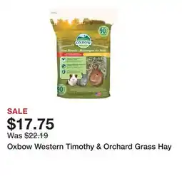 Petsmart Oxbow Western Timothy & Orchard Grass Hay offer