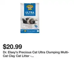 Petsmart Dr. Elsey's Precious Cat Ultra Clumping Multi-Cat Clay Cat Litter - Unscented, Low Tracking offer