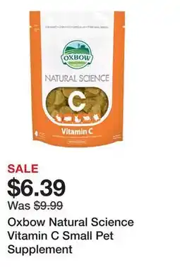 Petsmart Oxbow Natural Science Vitamin C Small Pet Supplement offer
