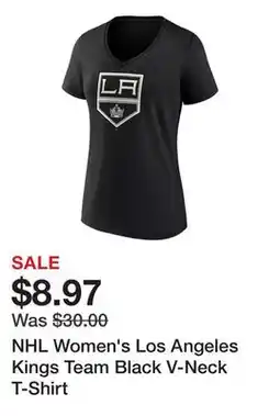 Dick's Sporting Goods NHL Women's Los Angeles Kings Team Black V-Neck T-Shirt offer