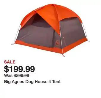 Dick's Sporting Goods Big Agnes Dog House 4 Tent offer