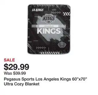 Dick's Sporting Goods Pegasus Sports Los Angeles Kings 60x70 Ultra Cozy Blanket offer