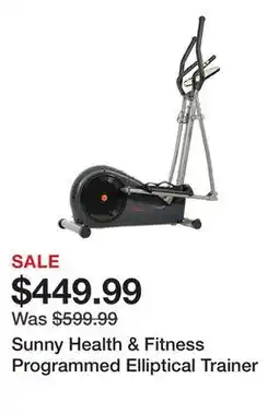 Dick's Sporting Goods Sunny Health & Fitness Programmed Elliptical Trainer offer