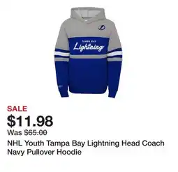 Dick's Sporting Goods NHL Youth Tampa Bay Lightning Head Coach Navy Pullover Hoodie offer