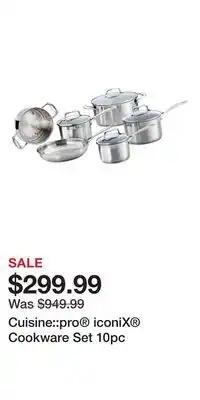 Nordstrom Cuisine::pro iconiX Cookware Set 10pc offer