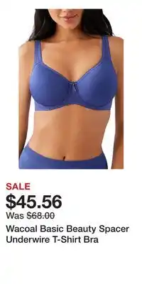 Nordstrom Wacoal Basic Beauty Spacer Underwire T-Shirt Bra offer