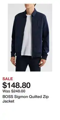 Nordstrom BOSS Sigmon Quilted Zip Jacket offer