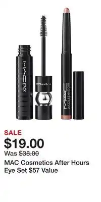 Nordstrom MAC Cosmetics After Hours Eye Set $57 Value offer