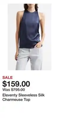 Nordstrom Eleventy Sleeveless Silk Charmeuse Top offer