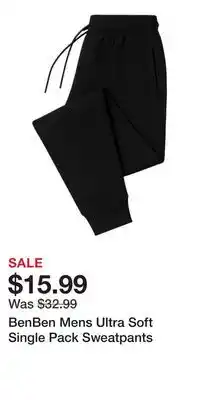 Nordstrom BenBen Mens Ultra Soft Single Pack Sweatpants offer