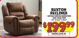 Ollie's BUXTON RECLINER offer