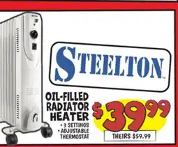 Ollie's OIL-FILLED RADIATOR HEATER offer