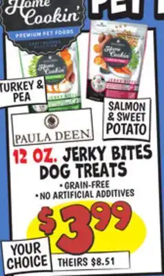 Ollie's 12 OZ. JERKY BITES DOG TREATS offer