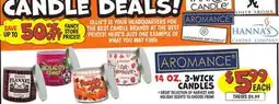 Ollie's 3-WICK CANDLES offer