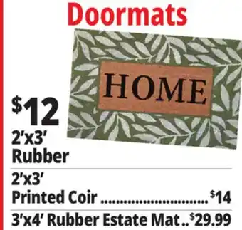 Ocean State Job Lot Doormats offer