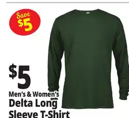 Ocean State Job Lot Men's & Women's Delta Long Sleeve T-Shirt offer