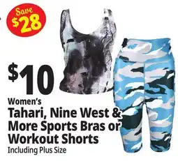 Ocean State Job Lot Women's Tahari, Nine West & More Sports Bras or Workout Shorts offer