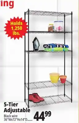 Ocean State Job Lot 5-Tier Household Wire Shelving offer