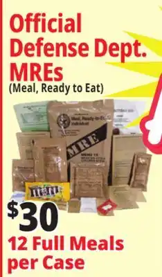 Ocean State Job Lot U.S. Military Meals Ready to Eat 12 pk offer
