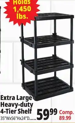 Ocean State Job Lot Extra Large Heavy Duty 4 Shelf offer