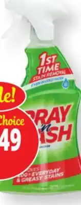 Ocean State Job Lot Spray 'n Wash Laundry Stain Remover 22 oz offer