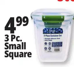 Ocean State Job Lot Think Fresh Square Food Storage Container Set 3 Piece offer
