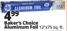 Ocean State Job Lot Baker's Choice Premium Quality Aluminum Foil 75 sq ft offer