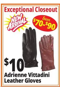 Ocean State Job Lot Adrienne Vittadini Leather Gloves offer