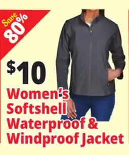 Ocean State Job Lot Women's Softshell Waterproof & Windproof Jacket offer