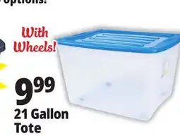 Ocean State Job Lot Gracious Living Stackable Storage Tote with Wheels 80 L offer
