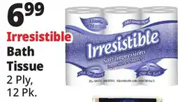 Ocean State Job Lot Irresistible Soft Impressions Bath Tissue 12 Count offer