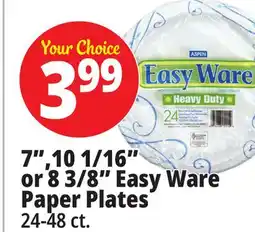Ocean State Job Lot 7,10 1/16 or 8 3/8 Easy Ware Paper Plates offer