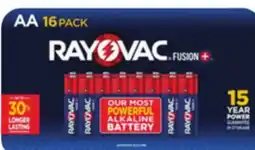 Ocean State Job Lot Rayovac Fusion AA Batteries 16 pk offer