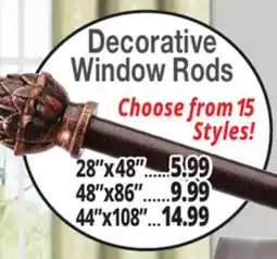 Ocean State Job Lot Decorative Window Rods offer