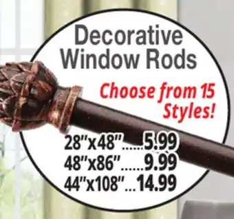 Ocean State Job Lot Decorative Window Rods offer