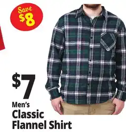 Ocean State Job Lot Men's Classic Flannel Shirt offer
