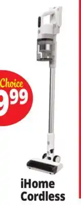 Ocean State Job Lot iHome Versatile Stick-Vacuum SV6 offer