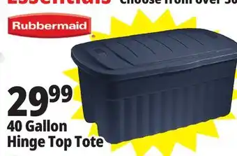 Ocean State Job Lot 40 Gallon Hinge Top Tote offer