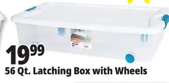 Ocean State Job Lot Sterilite Wheeled Latch Top Storage Box 56 Qt offer