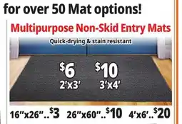 Ocean State Job Lot Entry Mats offer