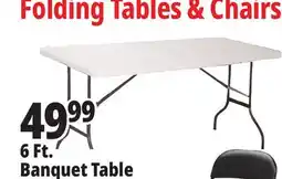 Ocean State Job Lot Enduro 6' Folding Banquet Table offer